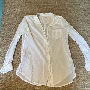 Lilly Pulitzer White Cotton Button Down Shirt